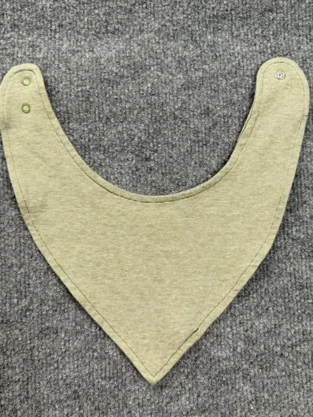 Target Baby Bib Green Bandana Style Snap Closure Unisex Infant Accessory